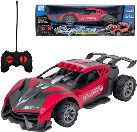 Coche de carreras teledirigido rojo