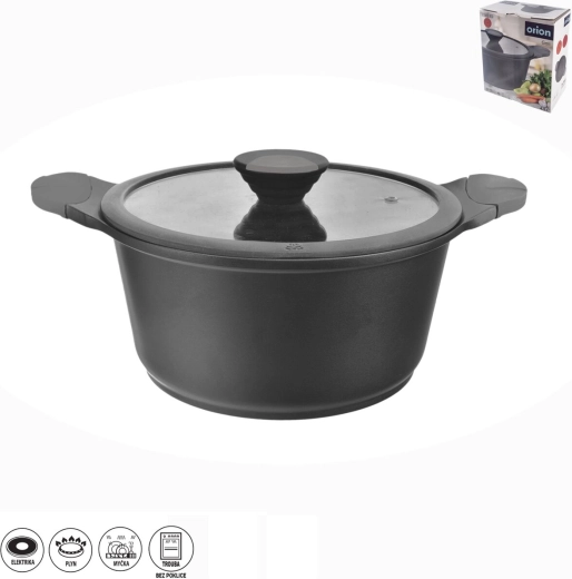 Olla GALI 4,5 l con tapa de vidrio