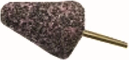 Muela abrasiva cónica con punta redondeada 16 × 40 mm, grano 60, vástago 6 mm