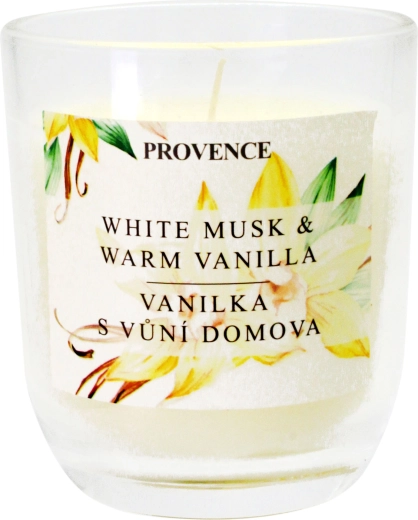 Vela aromática en tarro de cristal Provence vainilla - 1 unidad