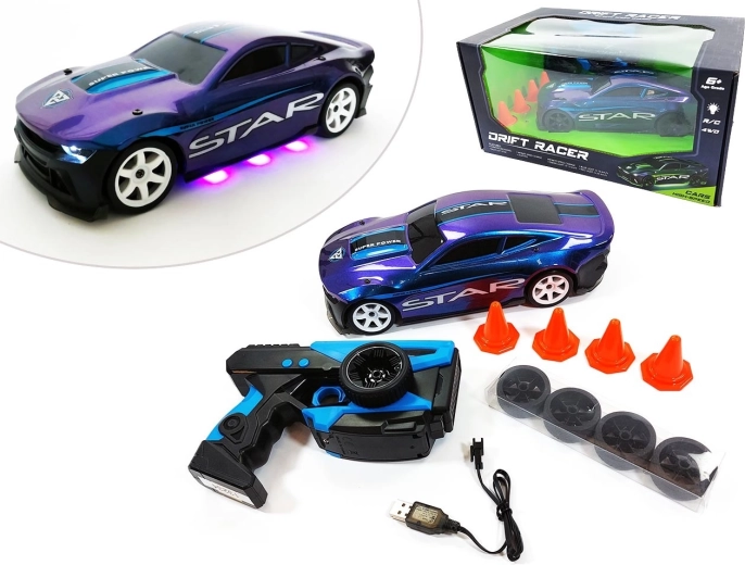 Coche de drift R/C 4WD, 2,4 GHz