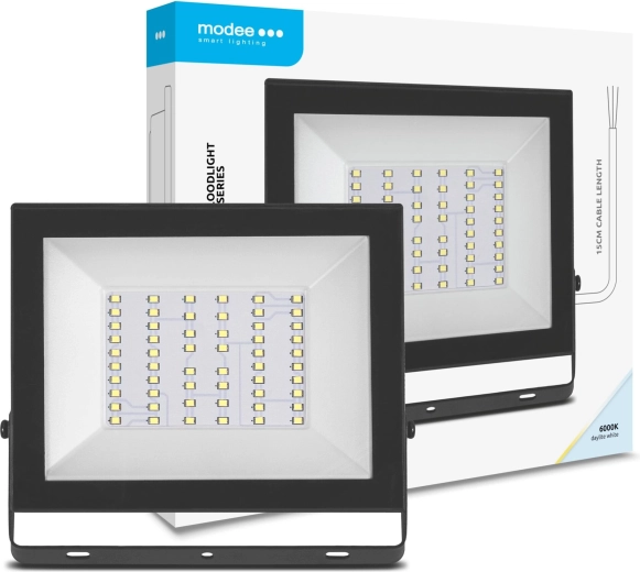 Proyector LED Modee E‑series Slim 50 W, 4000 lm, 6000 K, IP65, 120°