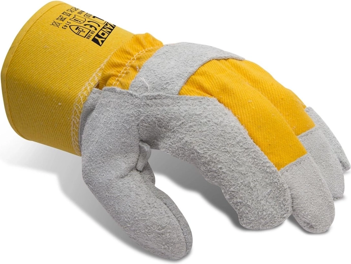 Guantes de trabajo protectores de piel de vacuno XL