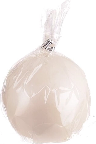 Vela esférica brillante oro rosa 8 cm
