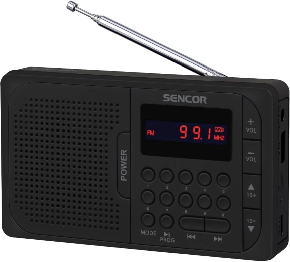Radio portátil Sencor con Bluetooth, USB y microSD