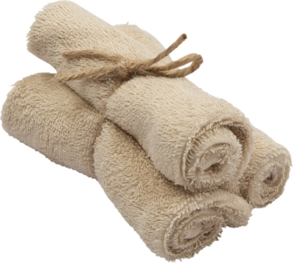 Toallas de rizo de bambú Timboo Frosted Almond 29,5 × 50 cm - 3 uds