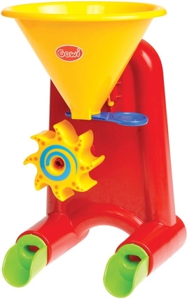 Mini molino de agua y arena rojo