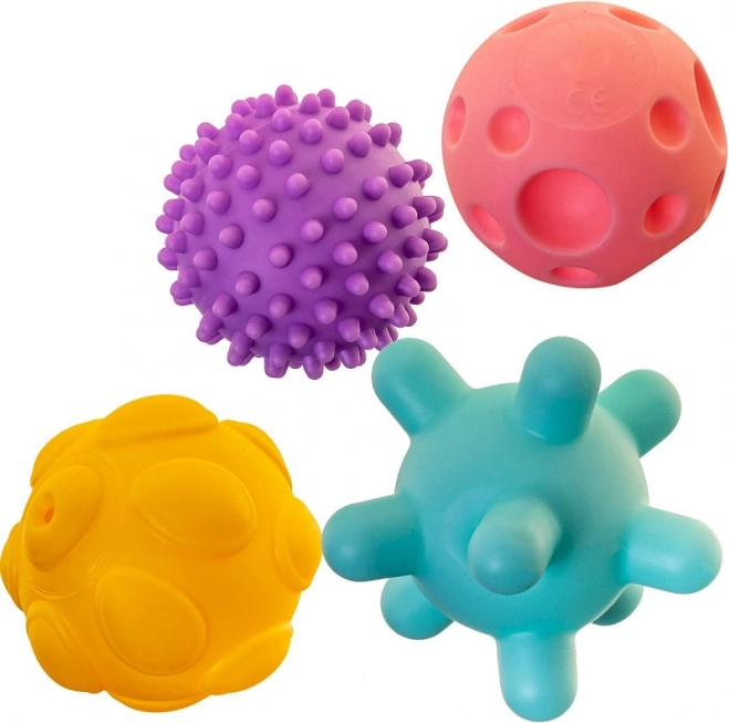 Pelotas sensoriales para bebés – set de 4 uds.