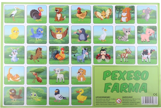 Pexeso Granja – animalitos dibujados