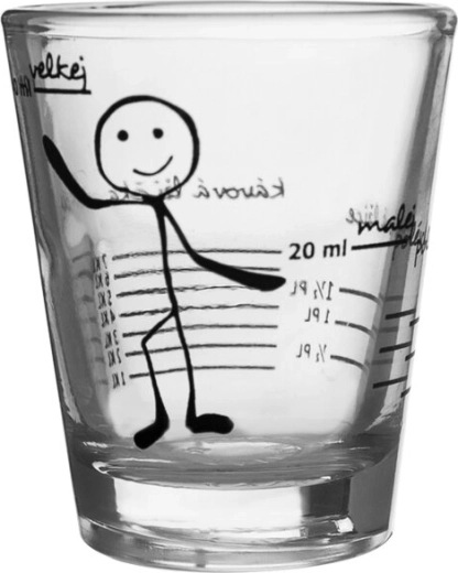Medidor de vidrio con impresión 50 ml