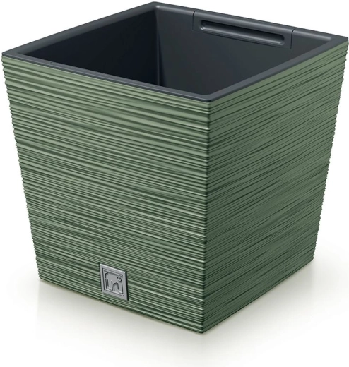 Macetero Furu Square Low 30 cm – verde terroso