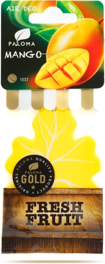 Ambientador colgante para coche Paloma Gold Fresh Fruit Mango