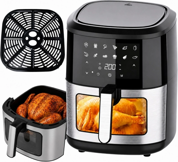Freidora de aire (air fryer) 6 l, 1500 W, 12 programas