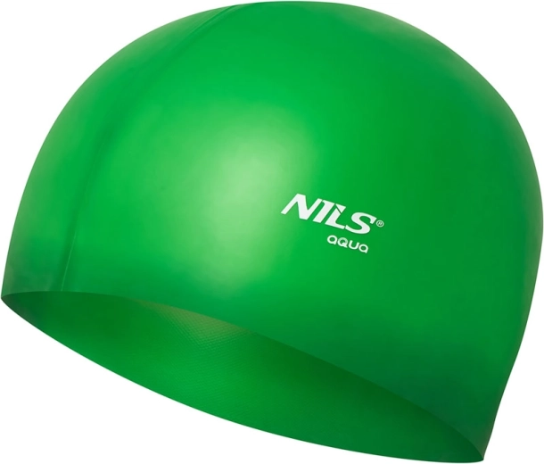 Gorro de natación de silicona NILS Aqua verde