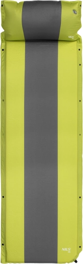 Colchoneta autoinflable con almohada NILS Camp verde