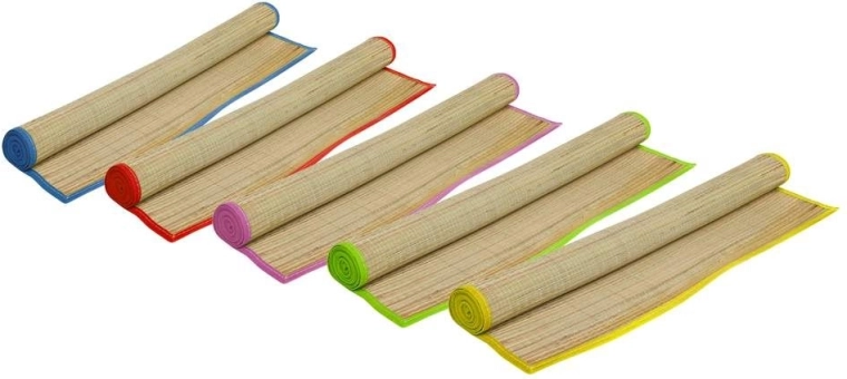 Esterilla de playa de material natural Happy Green