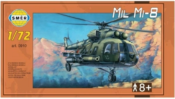 Modelo de plástico del helicóptero Mil Mi‑8 1:72