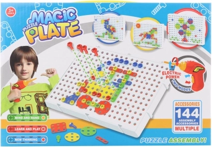 Juego de construcción con taladro atornillador – set pequeño
