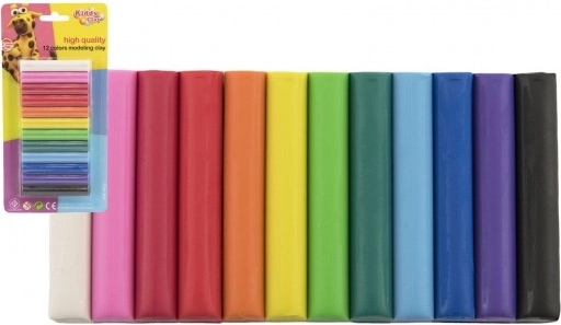 Plastilina Nara 165 g, 12 colores