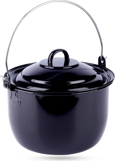 Caldero húngaro esmaltado colgante con tapa 3,8 l