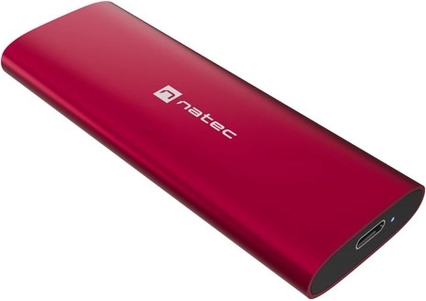 Natec rhino m.2 nvme lite carcasa externa de aluminio para ssd, ruby red