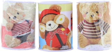 Hucha metálica para niños, surtido de motivos