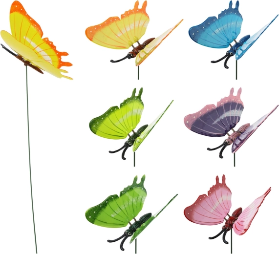 Pincho de jardín Mariposa 67 cm – mix de colores
