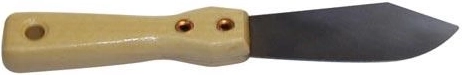 Cuchillo para masilla 50 mm con mango de madera