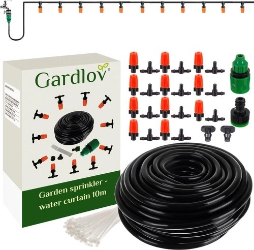 Cortina de agua de jardín con nebulización – 10 m