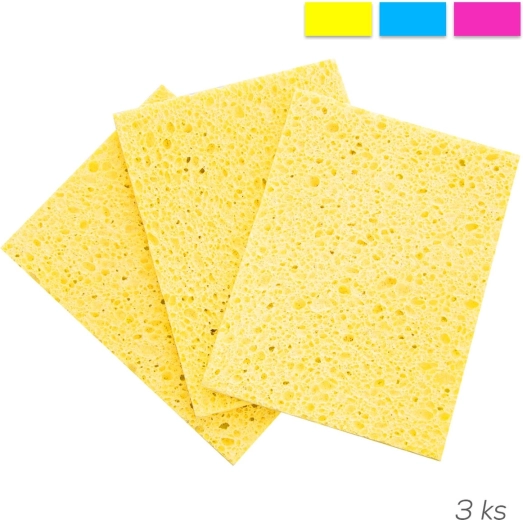 Esponja de celulosa para vajilla EKO mix 3 uds