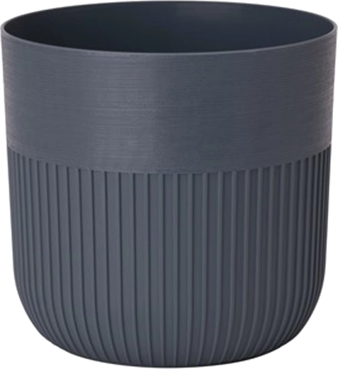 Maceta decorativa (cubre-maceta) LUCA 19 cm antracita