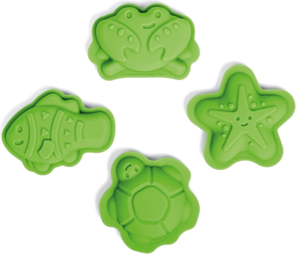 Moldes de silicona para arena verdes BIGJIGS TOYS Meadow