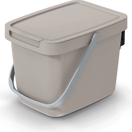 Papelera Systema Q Collect 6 l marrón claro