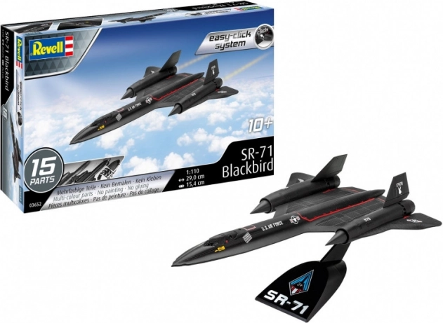 Modelo de plástico SR-71 Blackbird Easy-Click 1:110