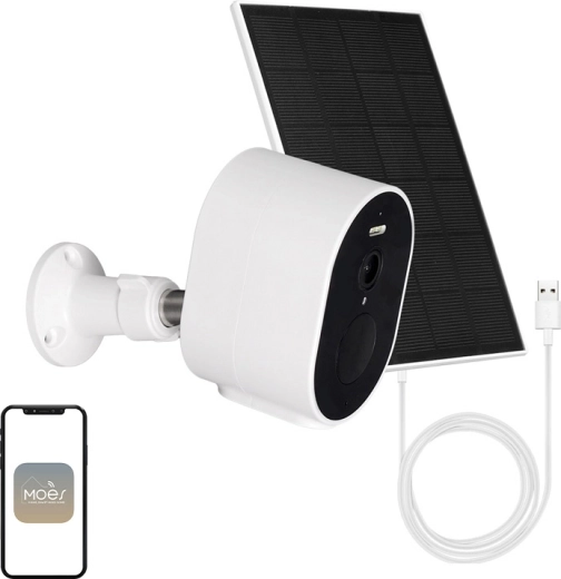 Cámara IP Wi‑Fi para exterior Moes 4 MP con alimentación solar WCM-S24-S