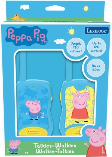 Walkie-talkies infantiles PEPPA PIG con alcance de 120 m