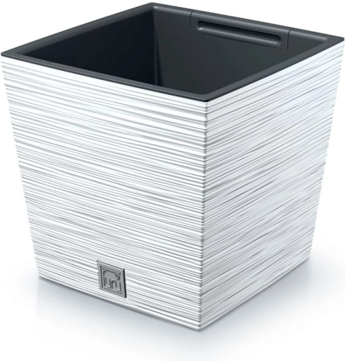 Maceta Furu Square Low 30 cm – blanca