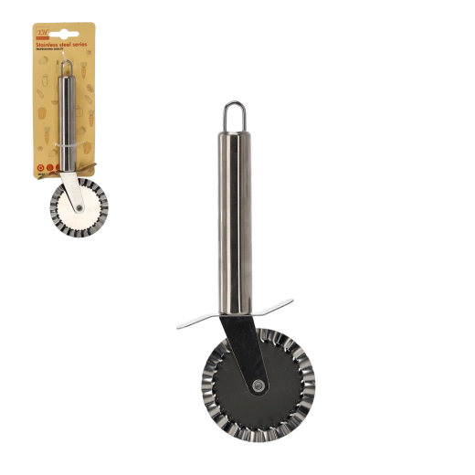 Cortador de masa de acero inoxidable con rueda ondulada