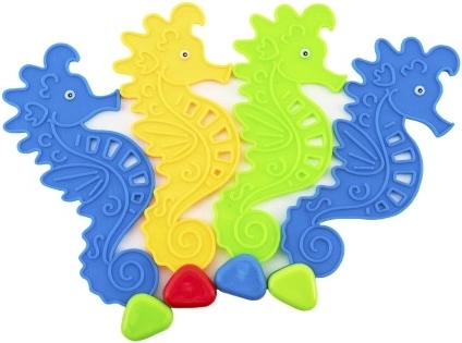 Divertidos caballitos de buceo para el agua – set de 4 uds., 15 cm
