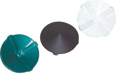 Tapa de plástico para poste de valla de 80 mm, marrón