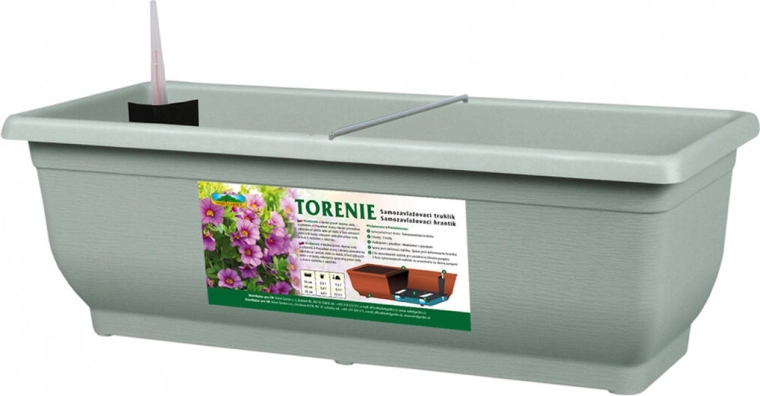 Jardinera con autorriego TORENIE MODERN 60 cm verde claro