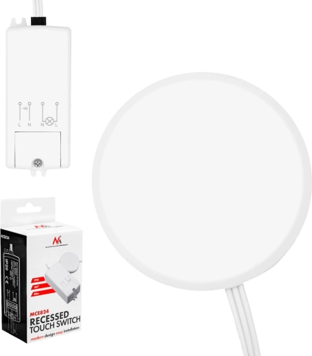 Maclean MCE824 interruptor táctil invisible empotrable