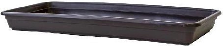 Plato de plástico para jardinera Lobelia 40 cm marrón