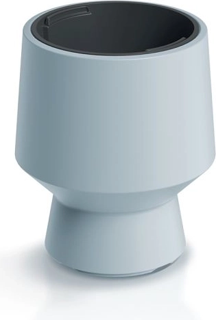 Maceta con inserto 27 cm gris claro HEOS