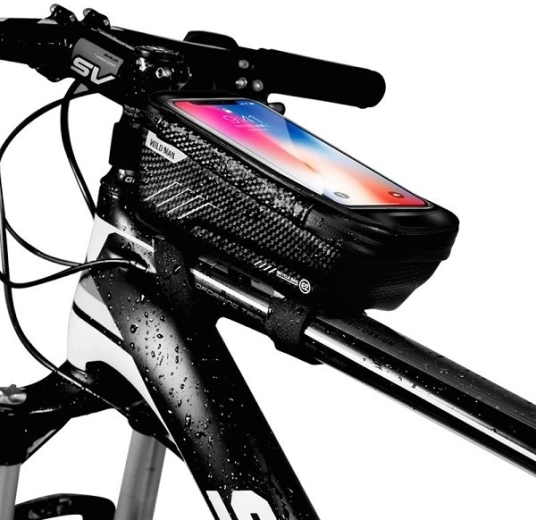Wildman e2 bolsa para el tubo superior del cuadro con soporte para teléfono 1 l negra