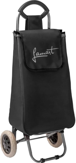 Bolsa de compras con ruedas Lamart Mana de 35 l, negra