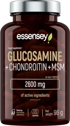 Essensey glucosamina + condroitina + MSM (120 cápsulas)