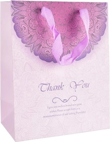 Bolsa de regalo Thank You 14 × 7 × 15 cm