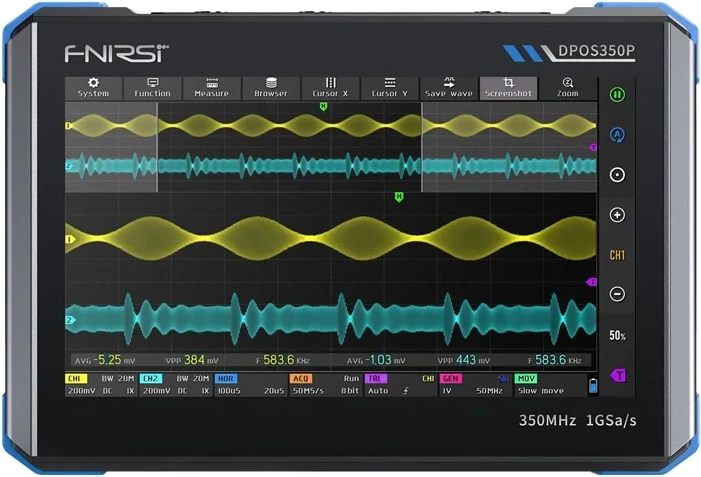 Fnirsi DPOS350P osciloscopio digital 4 en 1