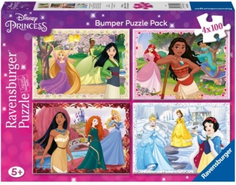Puzzle Ravensburger Disney Princesas 4×100 piezas